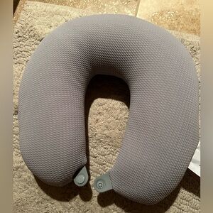 Miniso brand grey neutral toned comfy travel pillow. Like new- Used maybe once.